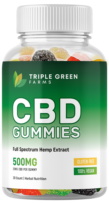 Triple Green Farms CBD Gummies bottle